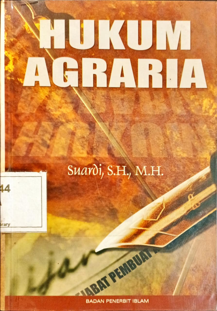 Cover Hukum Agraria