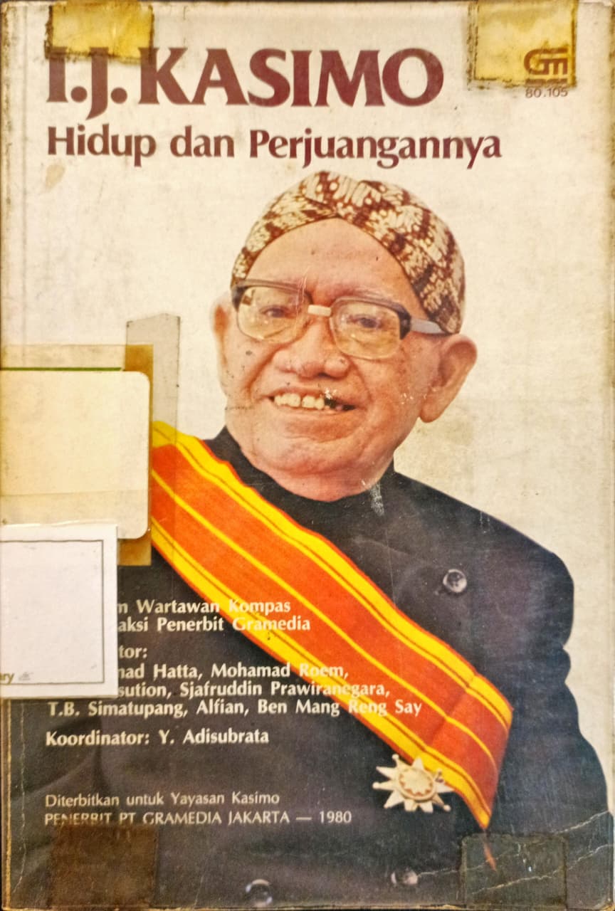 Cover I. J. KASIMO HIDUP DAN PERJUANGANNYA