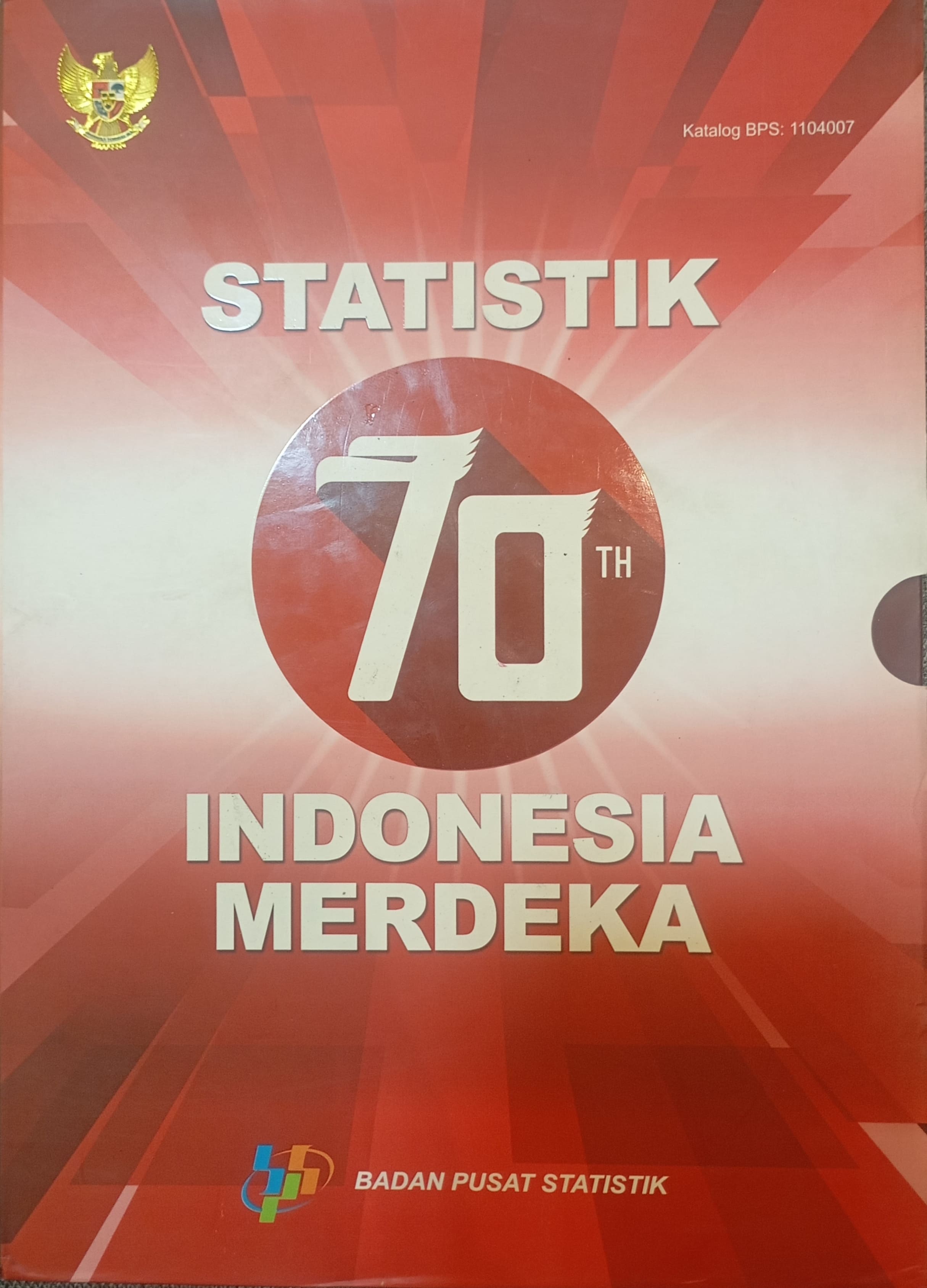 Cover Statistik 70 Tahun Indonesia Merdeka