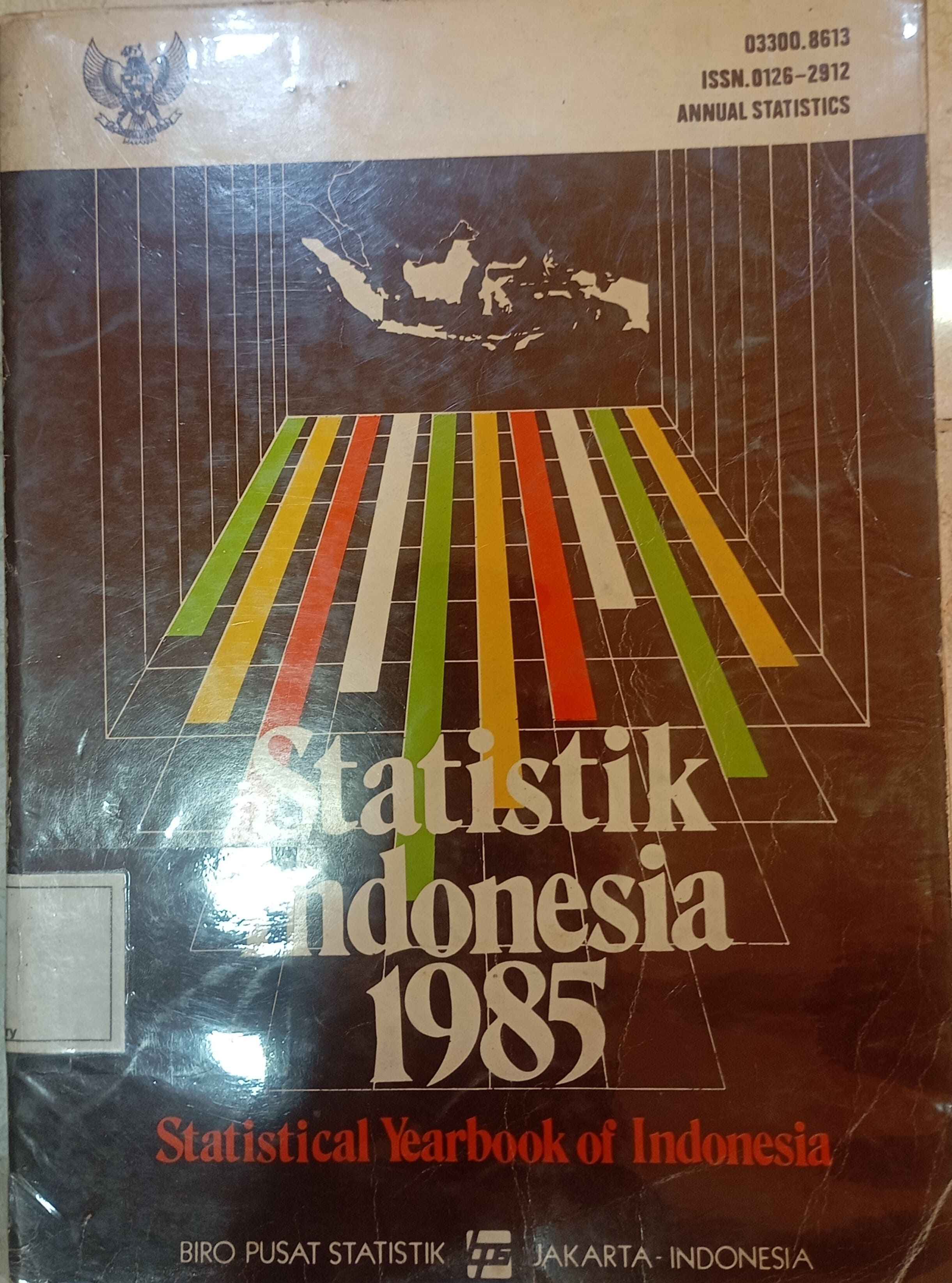 Cover Statistik Indonesia 1985 = Statistical Yearbook of Indonesia 1985