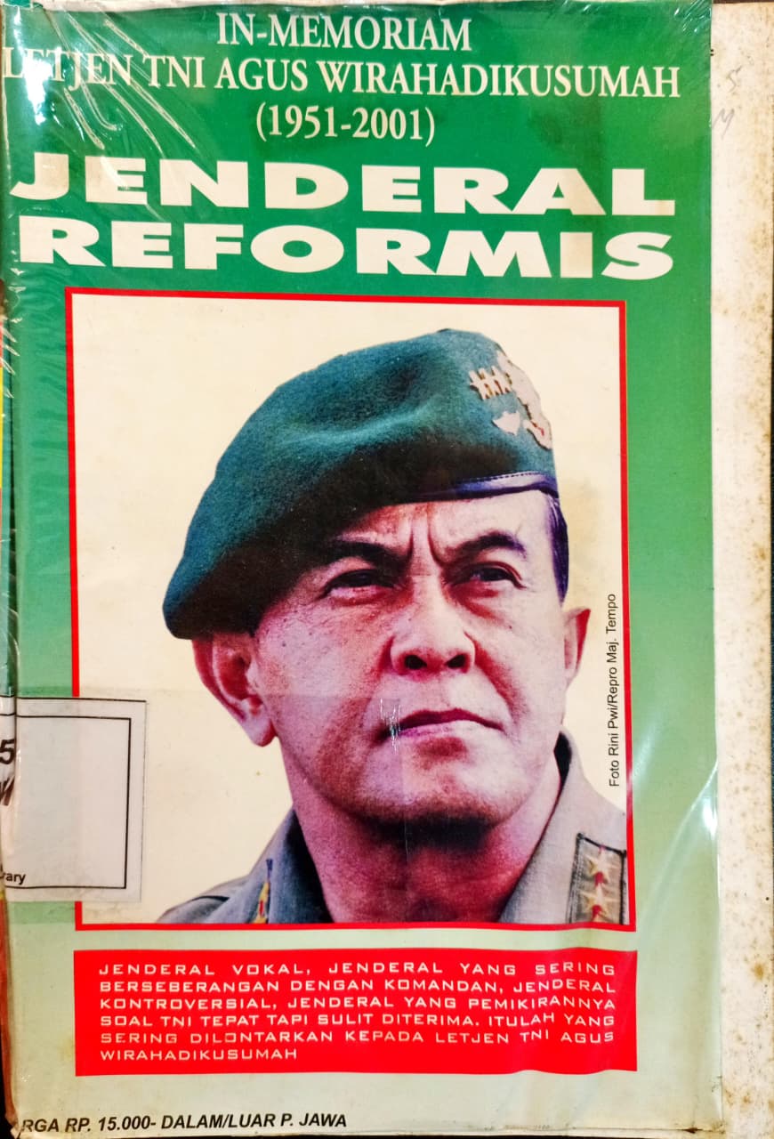 Cover Jenderal Reformis: In Memoriam Letjen TNI Agus Wirahadikusumah (1951–2001)
