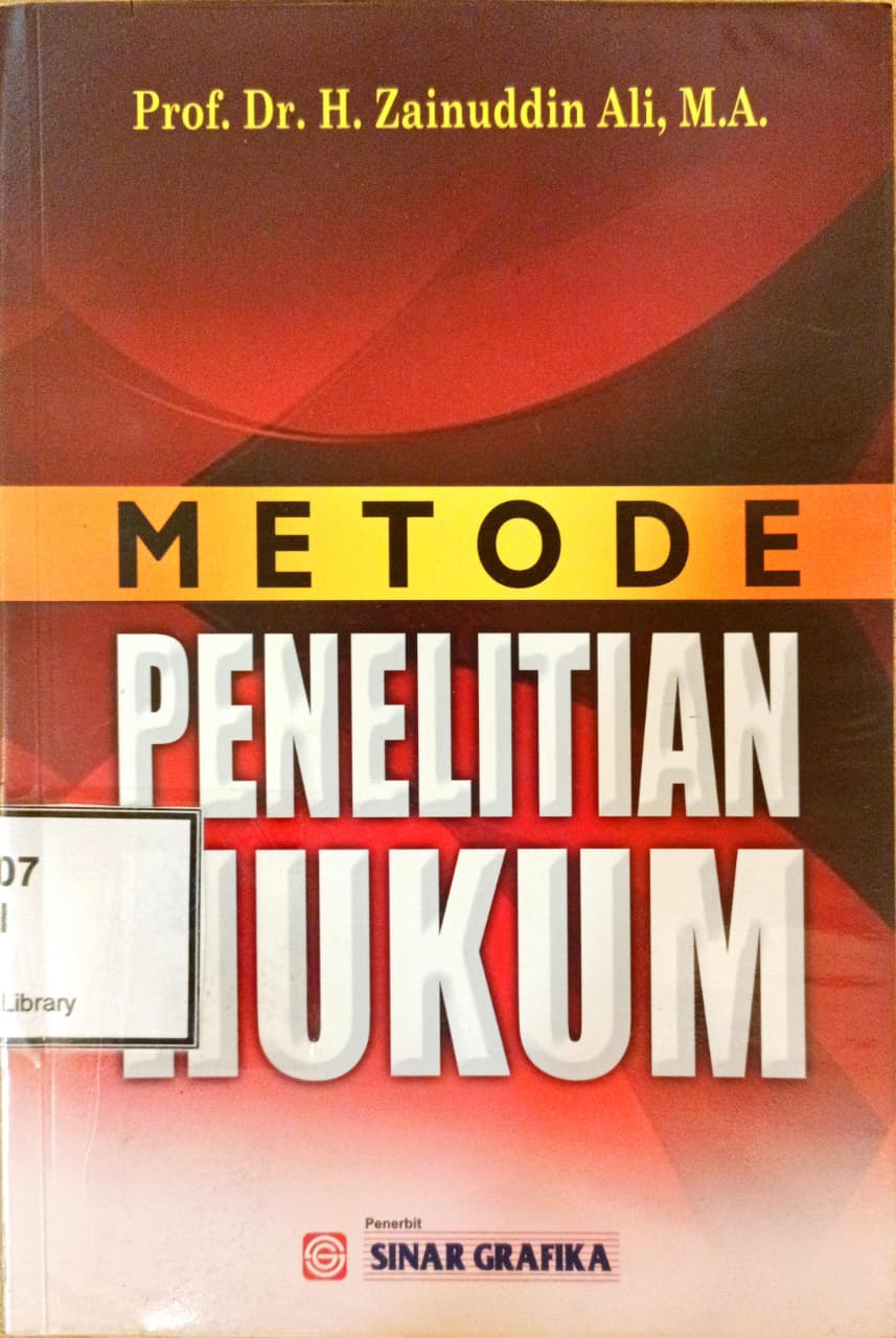 Cover Metode penelitian hukum