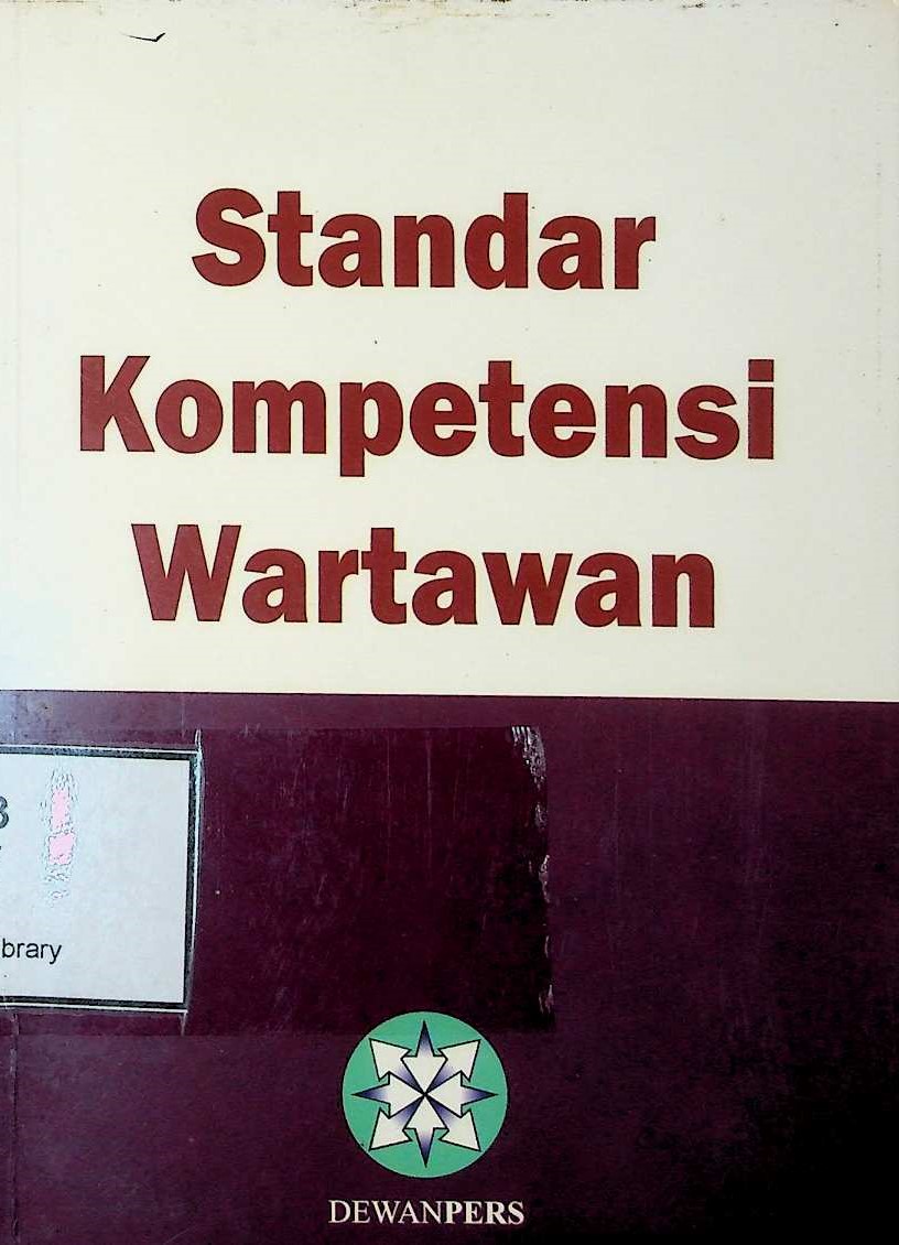 Cover Standar Kompetensi Wartawan