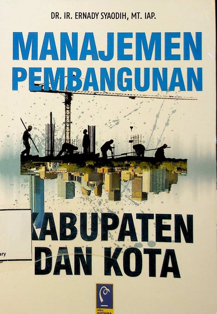Cover Manajemen pembangunan kabupaten dan kota