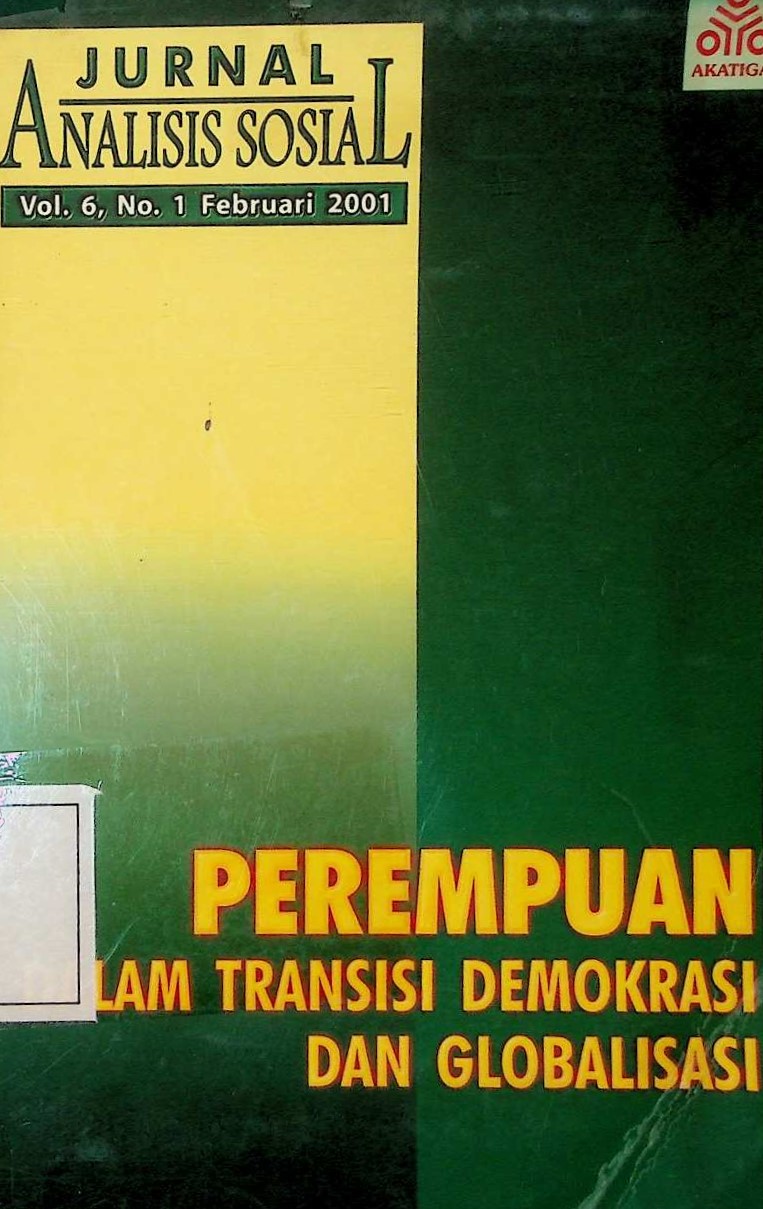 Cover Jurnal Analisis Sosial Vol. 6: Perempuan dalam transisi demokrasi dan globalisasi