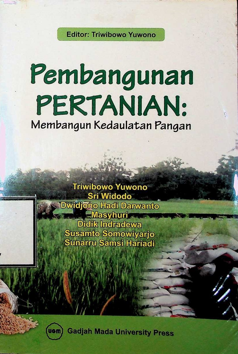 Cover Pembangunan pertanian: membangun kedaulatan pangan