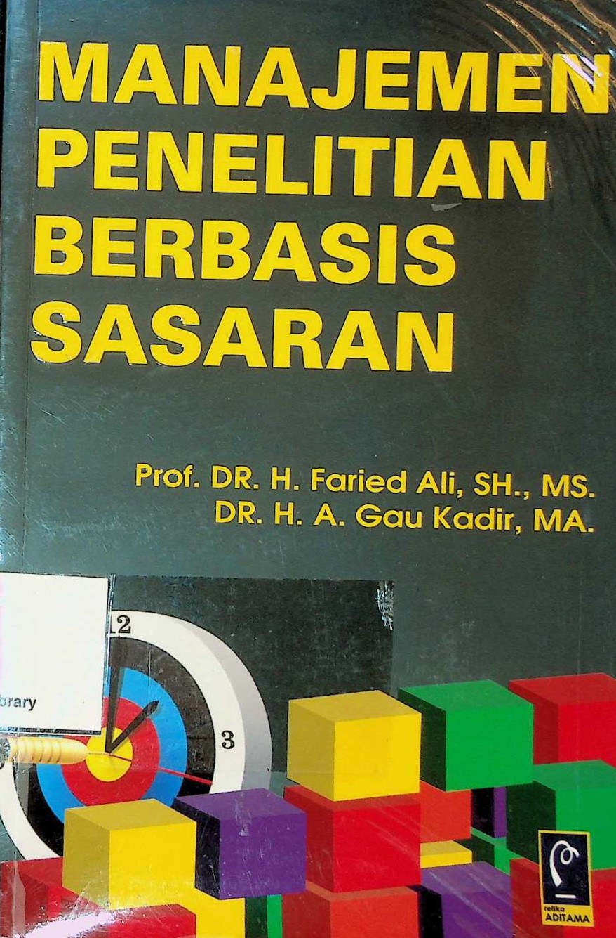 Cover Manajemen penelitian berbasis sasaran