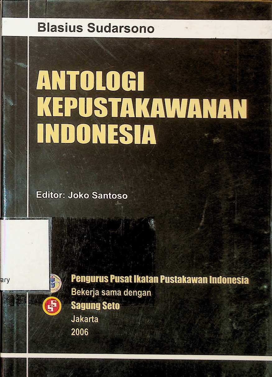 Cover Antologi Kepustakawanan Indonesia