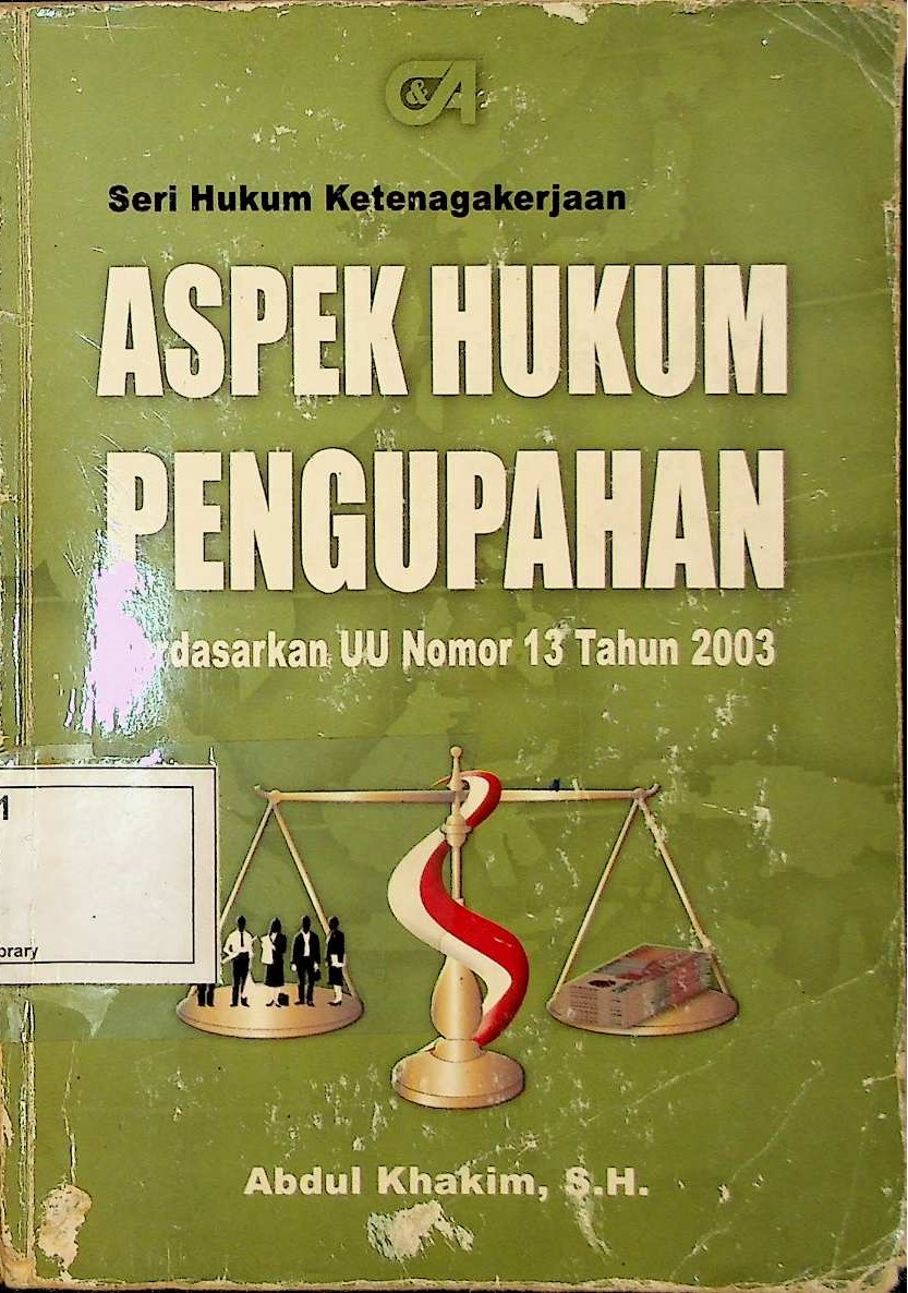 Cover Aspek Hukum Pengupahan Berdasarkan UU Nomor 13 Tahun 2003