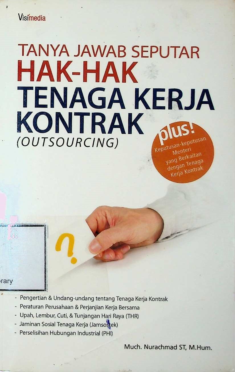 Cover Tanya Jawab Seputar Hak-hak Tenaga kerja Kontrak (Outsourcing)
