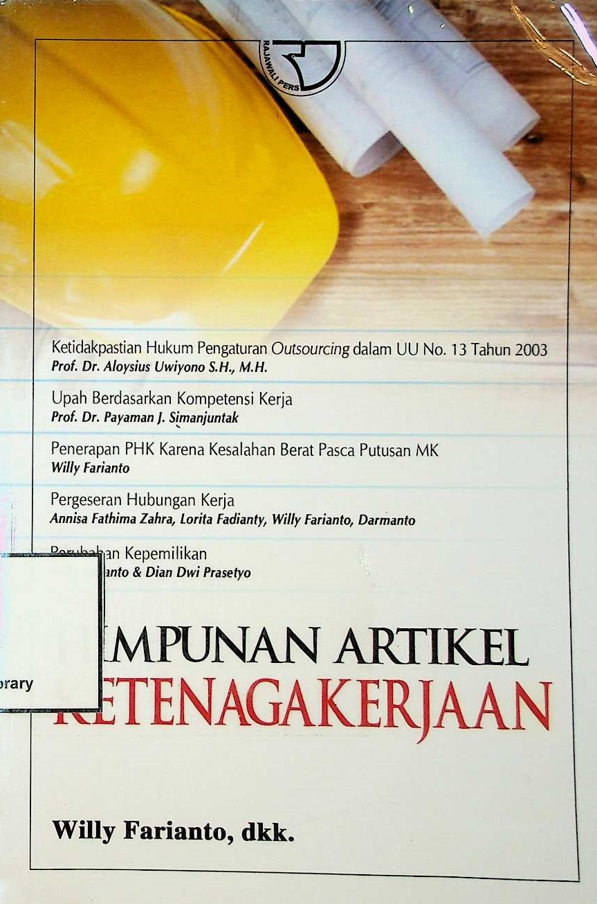 Cover Himpunan Artikel Ketenagakerjaan