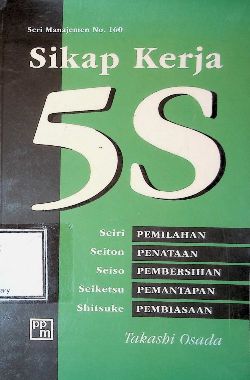 Cover Sikap Kerja 5S (Seiri, Seiton, Seiso, Seiketsu, dan Shitsuke)