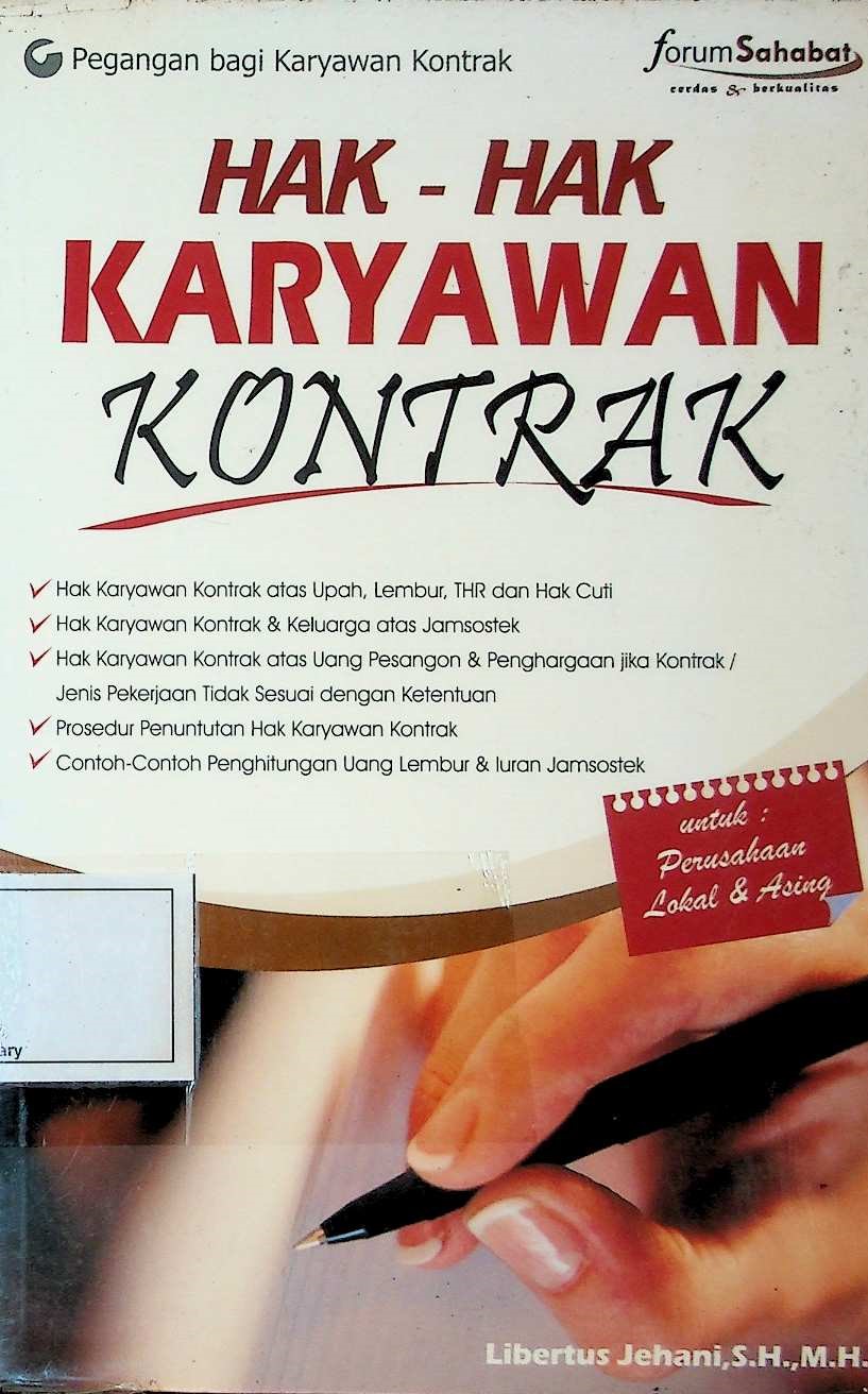Cover Hak-Hak Karyawan Kontrak