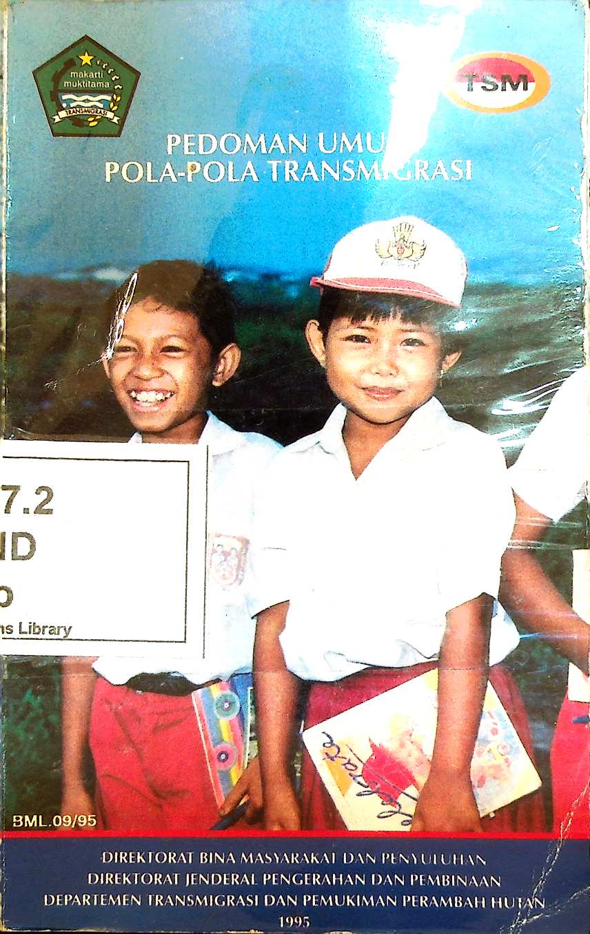Cover Pedoman Umum Pola-pola transmigrasi