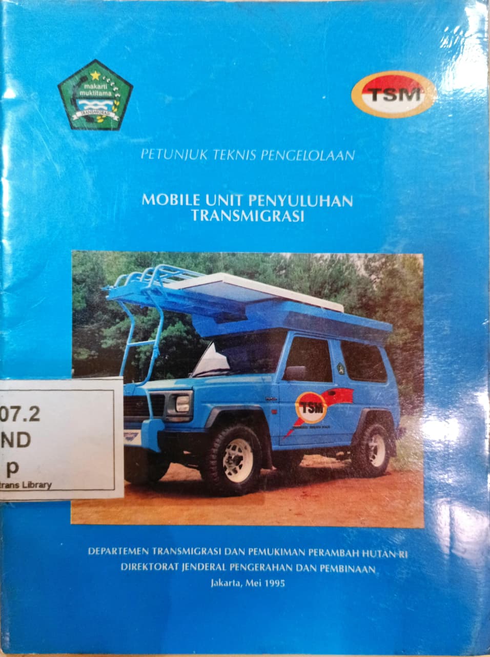 Cover Petunjuk Teknis Pengelolaan Mobile Unit Penyuluhan Transmigrasi