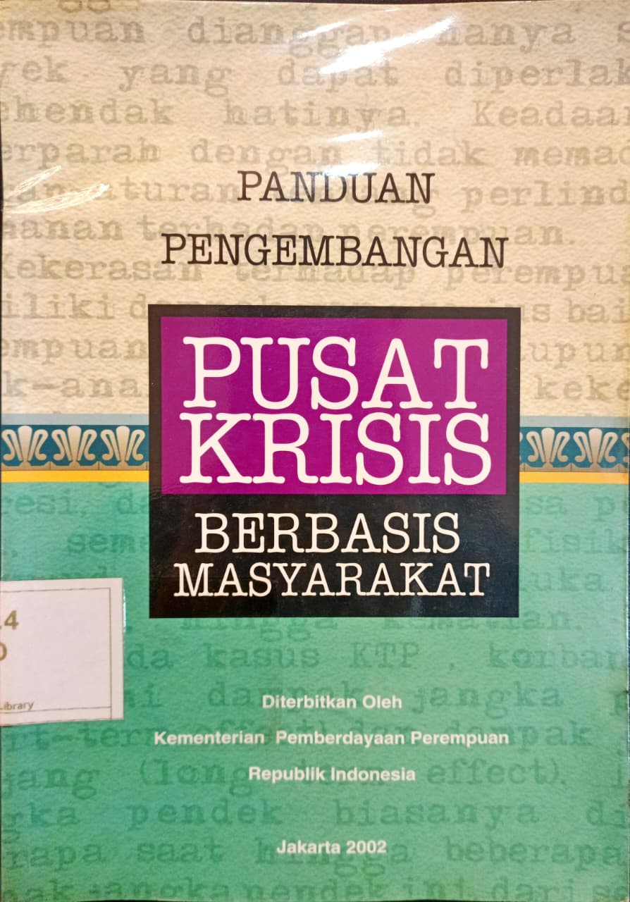 Cover PANDUAN PENGEMBANGAN PUSAT KRISIS BERBASIS MASYARAKAT