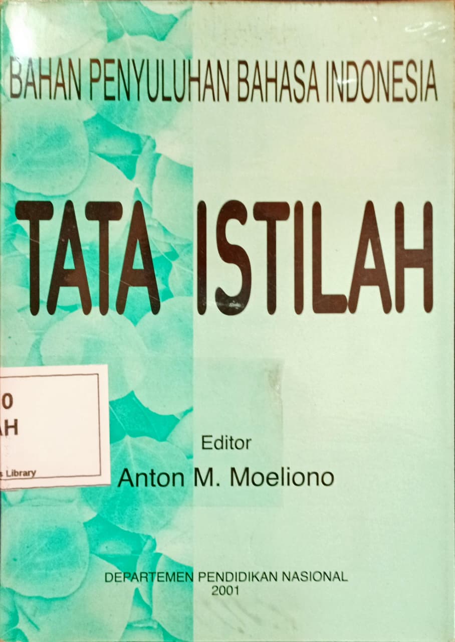 Cover Tata Istilah: Bahan Penyuluhan Bahasa Indonesia