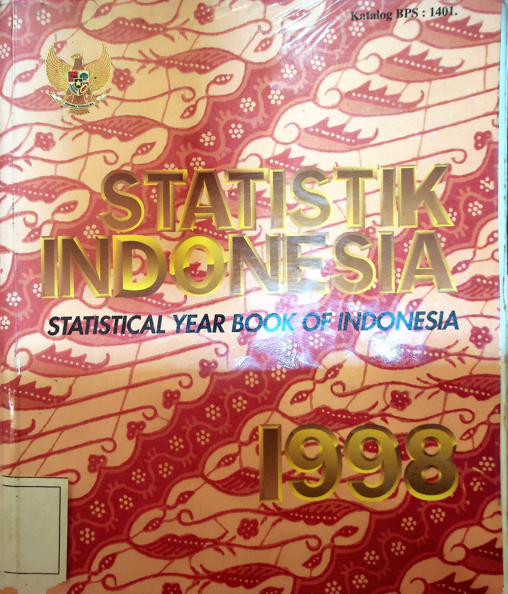 Cover Statistik Indonesia 1994 = Statistical yearbook of Indonesia 1994