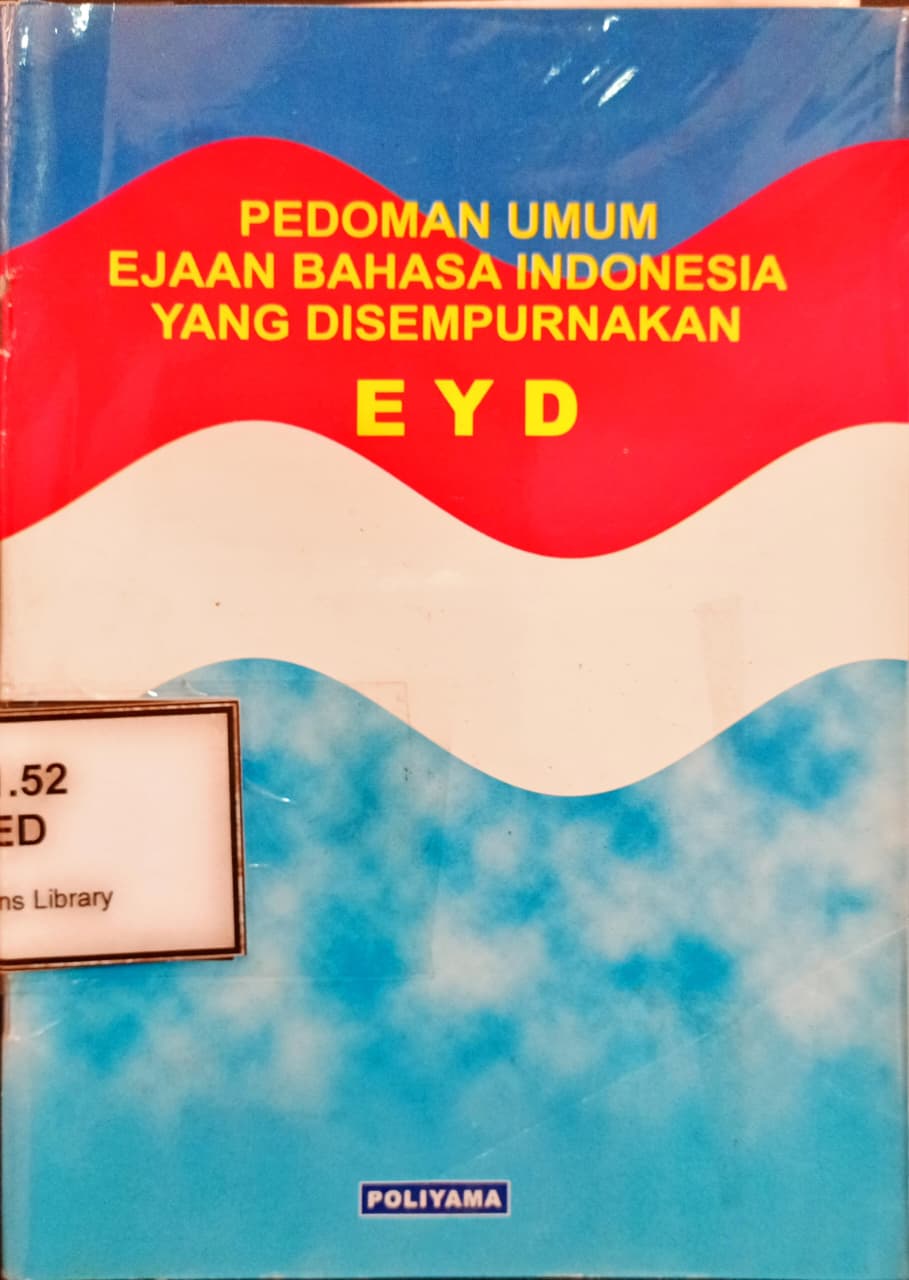 Cover Pedoman Umum Ejaan Bahasa Indonesia yang Disempurnakan EYD